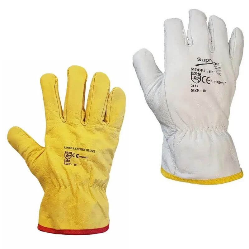 Unlined Leather Drivers Work Gloves - Image 1